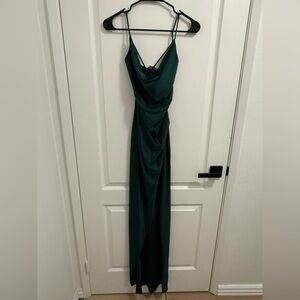 Elegant Green Evening Dress